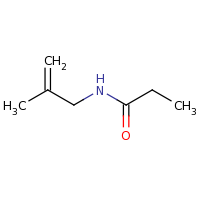 2d structure of N-(2-methylprop-2-en-1-yl)propanamide