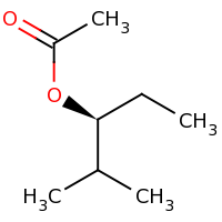 2d structure of (3S)-2-methylpentan-3-yl acetate