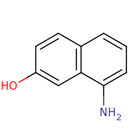 2d structure of 8-aminonaphthalen-2-ol