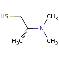 2d structure of (2R)-2-(dimethylamino)propane-1-thiol