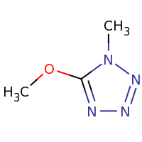 2d structure of 5-methoxy-1-methyl-1H-1,2,3,4-tetrazole