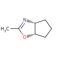 2d structure of (3aR,6aS)-2-methyl-3aH,4H,5H,6H,6aH-cyclopenta[d][1,3]oxazole