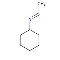 2d structure of (NE)-N-ethylidenecyclohexanamine