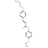 2d structure of 4-ethoxyphenyl (2E)-3-(4-propoxyphenyl)prop-2-enoate