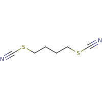 2d structure of {[4-(cyanosulfanyl)butyl]sulfanyl}carbonitrile
