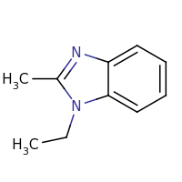 2d structure of 1-ethyl-2-methyl-1H-1,3-benzodiazole