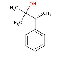 2d structure of (3R)-2-methyl-3-phenylbutan-2-ol
