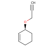 2d structure of (3S)-3-(prop-2-yn-1-yloxy)cyclohex-1-ene