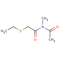 2d structure of N-acetyl-2-(ethylsulfanyl)-N-methylacetamide