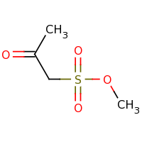2d structure of methyl 2-oxopropane-1-sulfonate