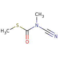 2d structure of N-cyano-N-methyl(methylsulfanyl)formamide