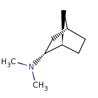 2d structure of (1R,2R,4S)-N,N-dimethylbicyclo[2.2.1]heptan-2-amine
