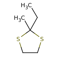 2d structure of 2-ethyl-2-methyl-1,3-dithiolane