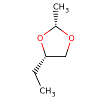 2d structure of (2R,4S)-4-ethyl-2-methyl-1,3-dioxolane