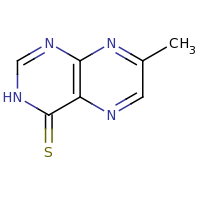 2d structure of 7-methyl-3,4-dihydropteridine-4-thione