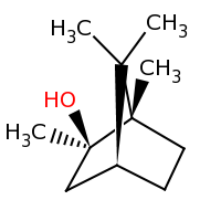 2d structure of (1S,2R,4S)-1,2,7,7-tetramethylbicyclo[2.2.1]heptan-2-ol