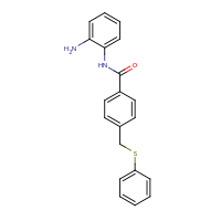 2d structure of N-(2-aminophenyl)-4-[(phenylsulfanyl)methyl]benzamide