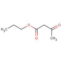 2d structure of propyl 3-oxobutanoate