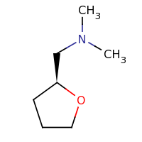 2d structure of dimethyl[(2S)-oxolan-2-ylmethyl]amine