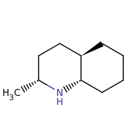 2d structure of (2R,4aR,8aS)-2-methyl-decahydroquinoline