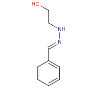 2d structure of 2-[(E)-2-(phenylmethylidene)hydrazin-1-yl]ethan-1-ol