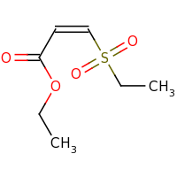 2d structure of ethyl (2Z)-3-(ethanesulfonyl)prop-2-enoate
