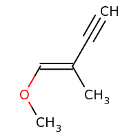 2d structure of (1E)-1-methoxy-2-methylbut-1-en-3-yne