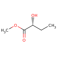2d structure of methyl (2R)-2-hydroxybutanoate