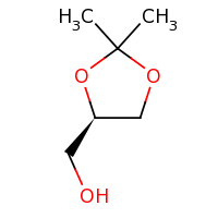 2d structure of [(4R)-2,2-dimethyl-1,3-dioxolan-4-yl]methanol