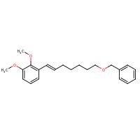 2d structure of 1-[(1E)-7-(benzyloxy)hept-1-en-1-yl]-2,3-dimethoxybenzene