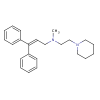 2d structure of (3,3-diphenylprop-2-en-1-yl)(methyl)[2-(piperidin-1-yl)ethyl]amine