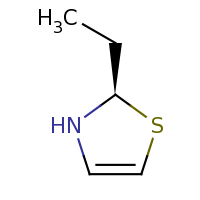 2d structure of (2R)-2-ethyl-2,3-dihydro-1,3-thiazole