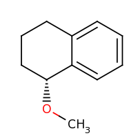 2d structure of (1R)-1-methoxy-1,2,3,4-tetrahydronaphthalene