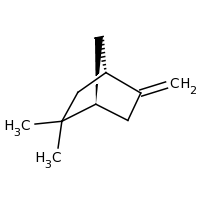 2d structure of (1S,4S)-2,2-dimethyl-5-methylidenebicyclo[2.2.1]heptane
