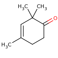 2d structure of 2,2,4-trimethylcyclohex-3-en-1-one