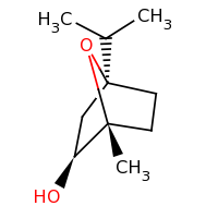 2d structure of (1R,2S,4S)-1-methyl-4-(propan-2-yl)-7-oxabicyclo[2.2.1]heptan-2-ol