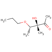 2d structure of (3S,4S)-3-hydroxy-3-methyl-4-propoxypentan-2-one