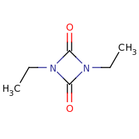 2d structure of 1,3-diethyl-1,3-diazetidine-2,4-dione