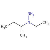 2d structure of 1-[(2R)-butan-2-yl]-1-ethylhydrazine