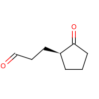 2d structure of 3-[(1S)-2-oxocyclopentyl]propanal