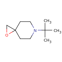 2d structure of 6-tert-butyl-1-oxa-6-azaspiro[2.5]octane