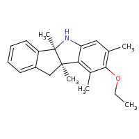 2d structure of (4bS,9bR)-8-ethoxy-4b,7,9,9b-tetramethyl-4bH,5H,9bH,10H-indeno[1,2-b]indole