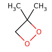 2d structure of 3,3-dimethyl-1,2-dioxetane