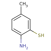 2d structure of 2-amino-5-methylbenzene-1-thiol