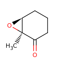 2d structure of (1S,6S)-1-methyl-7-oxabicyclo[4.1.0]heptan-2-one