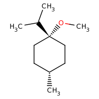 2d structure of 1-methoxy-4-methyl-1-(propan-2-yl)cyclohexane