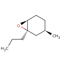 2d structure of (1R,3R,6S)-3-methyl-1-propyl-7-oxabicyclo[4.1.0]heptane