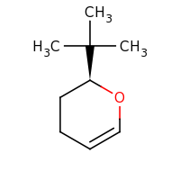 2d structure of (2S)-2-tert-butyl-3,4-dihydro-2H-pyran