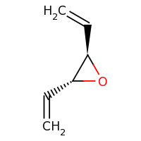 2d structure of (2R,3R)-2,3-diethenyloxirane