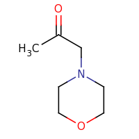 2d structure of 1-(morpholin-4-yl)propan-2-one